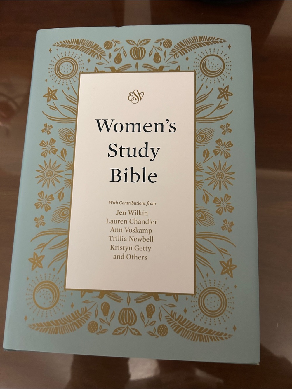 Women’s Study Bible - Light Blue and Gold